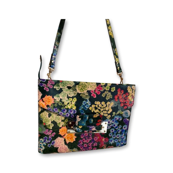 FREE SHIPPING Sophie Hulme Floral Printed Clutch via Matches - Picture 2 of 5